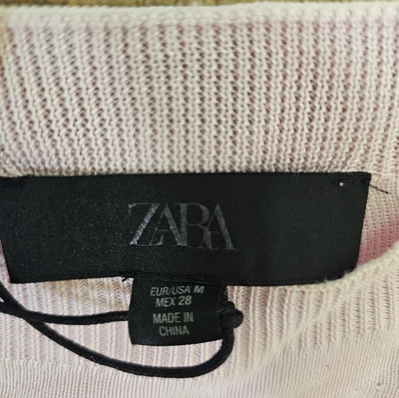 NEW ZARA WIDE SLEEVE KNIT TOP - Picture 6 of 12
